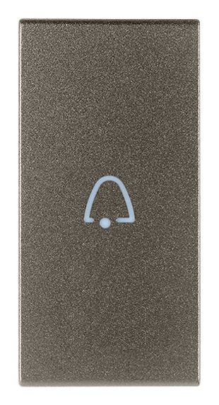 Tasto intercambiabile 1 modulo simbolo campanello assiale illuminabile Metal