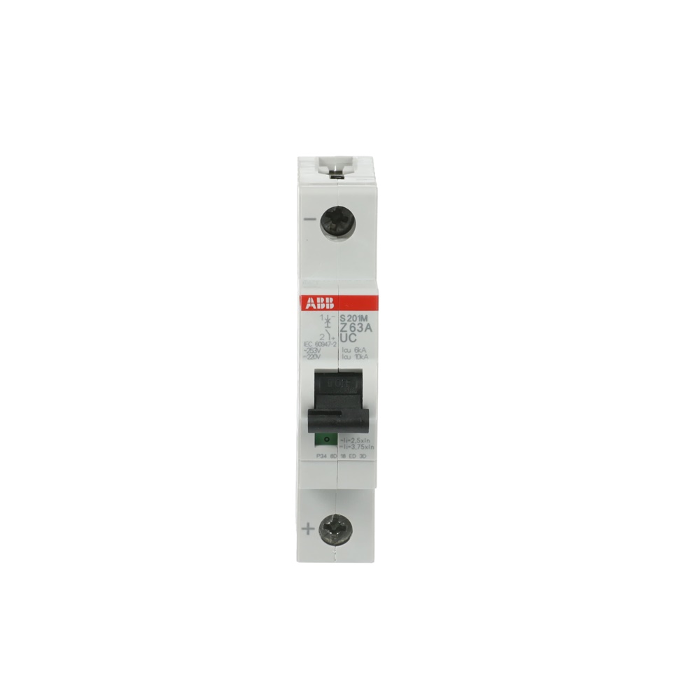 Interruttore Automatico Miniatura S200MUC 1P 63A Z CA/DC 10kA per Applicazioni Elettriche
