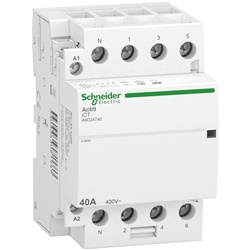 Contattore modulare iCT 4NA 40A comando 230-240V AC 3P+N per illuminazione