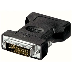 Spina VGA nera con connettore DVI 24+5 pin per collegamenti video stabili e alta qualità