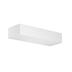 Applique gesso bianco rettangolare R7S117 luce indiretta interni IP20 elegante moderno