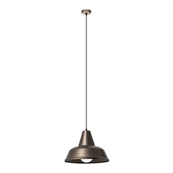 Sospensione metallo bronzo E27 IP20 design industriale interno residenziale commerciale