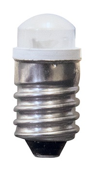 Lampada LED E10 10x21 mm 230V 0,7W luce bianco caldo uso illuminazione tecnica