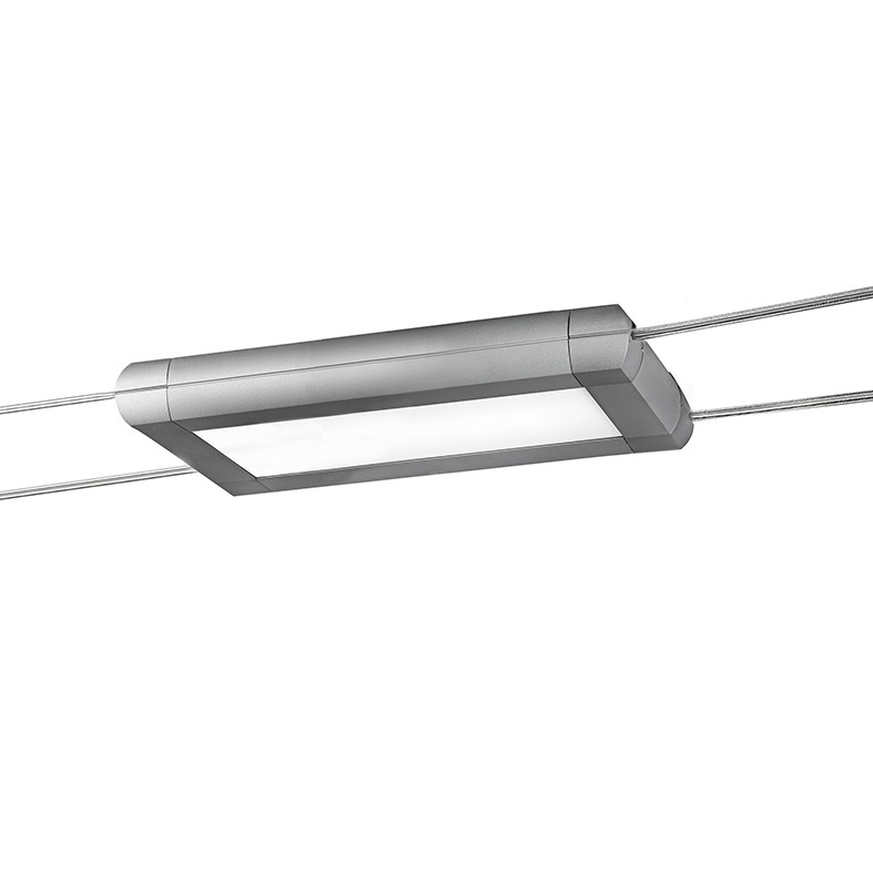 Sistema a tesata grigio LED 12W versatile con attacchi GU10 R7s E27 per installazioni personalizzate