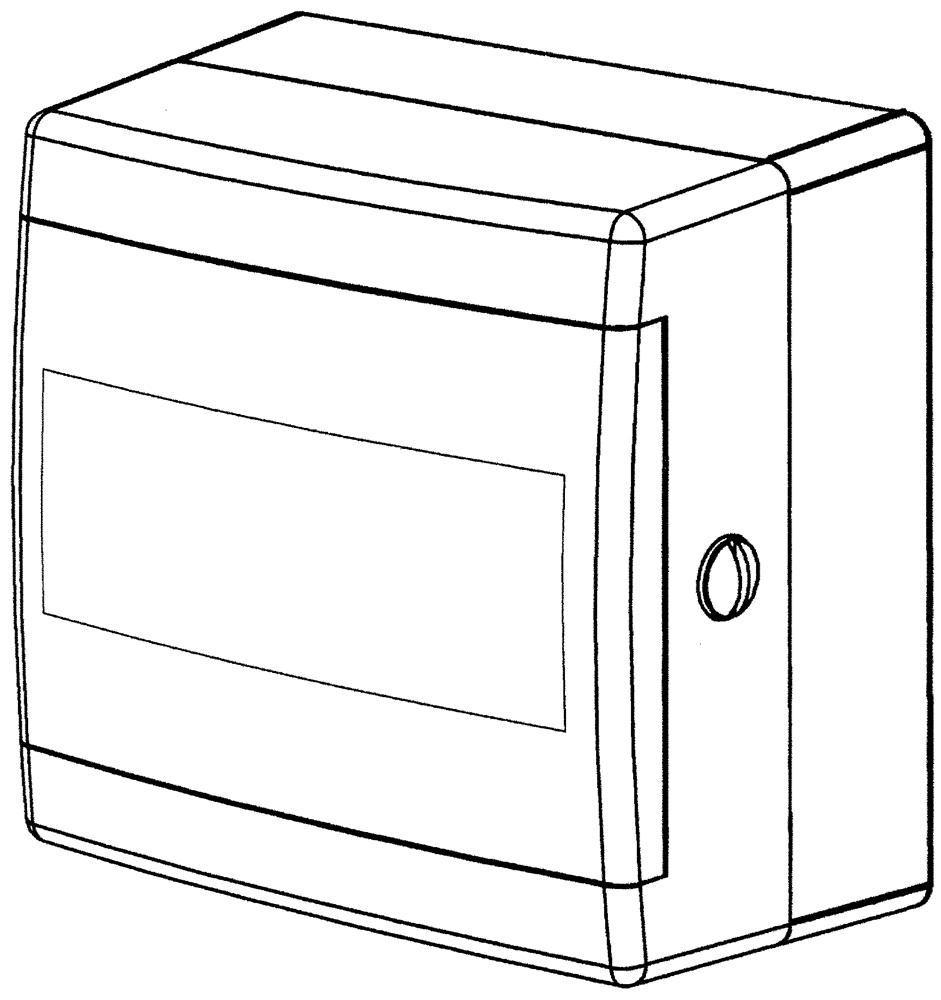 Centralino modulare 7 moduli alluminio montaggio parete design compatto robusto