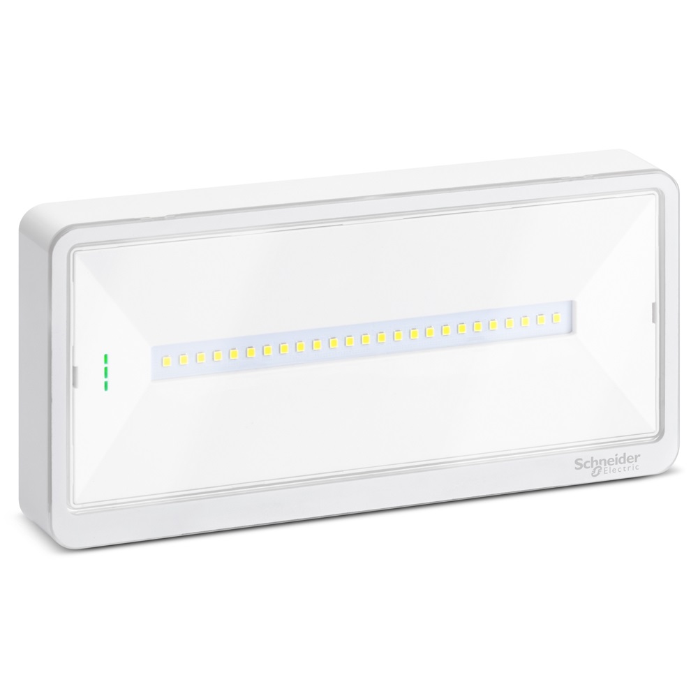 Exiway Light, IP42, Autoalimentato Standard, SE-SA, 110/90/70/50lm SE, 70lm SA, 1/1,5/2/3h, illuminazione di sicurezza