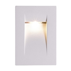 Segnapasso verticale LED 3W bianco incasso IP65 per interni ed esterni percorso e gradini