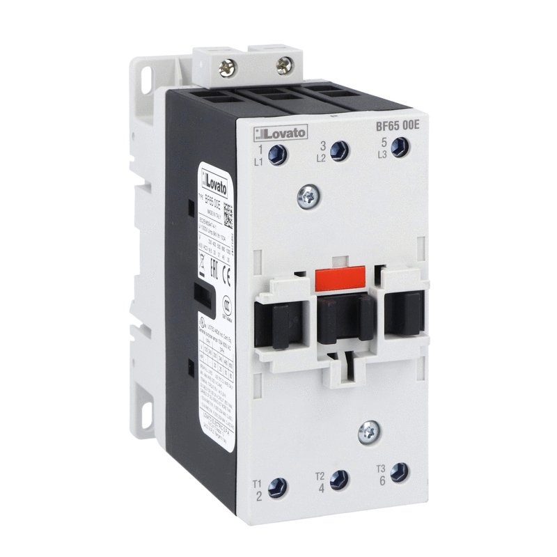 Contattore tripolare 3 poli 65A AC3 bobina 100-250VAC/DC uso industriale