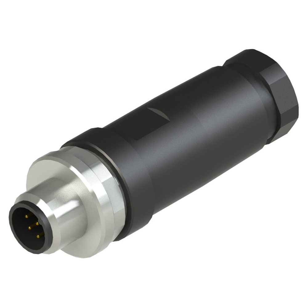 CONNETTORE MASCHIO M12  DIRITTO  8