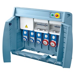Quadro elettrico Q-BOX6 ASC 6 prese SBF 42 kW certificato EN 61439-4 cantiere