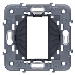 Supporto 1 modulo senza viti senza copriforo per scatole incasso 60 mm 56x56 mm
