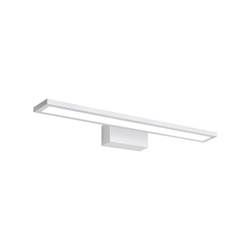 Applique bagno LED 10W 3000K CRI80 IP20 corpo sottile metallo bianco