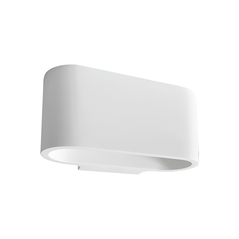 Applique gesso bianco design moderno G9 33W IP20 illuminazione interni elegante minimalista