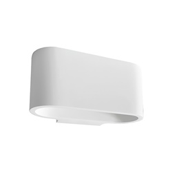 Applique gesso bianco design moderno G9 33W IP20 illuminazione interni elegante minimalista