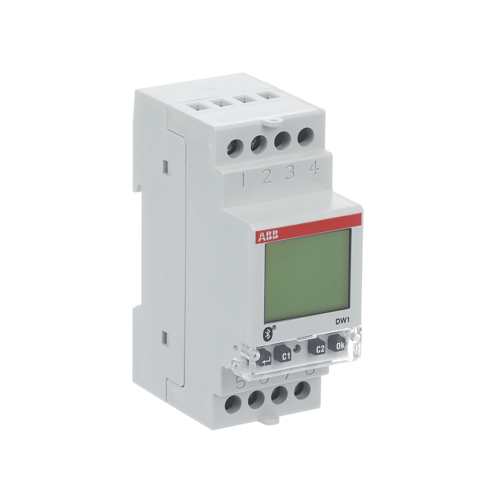 Timer digitale settimanale DW1, programmazione canale singolo, controllo carichi elettrici domestici e industriali