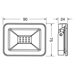 Proiettore LED Eco 10W IP65 12/24V illuminazione esterna resistente e efficiente