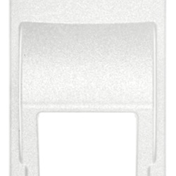 Adattatore RJ45 inclinato bianco