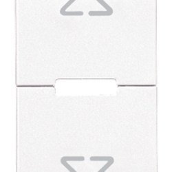TASTO 1M SIMBOLO FRECCE BIANCO