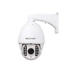 Telecamera AHD PTZ dome Full HD, zoom ottico 20x, Smart IR 150m, IP66 6, supporto e alimentatore
