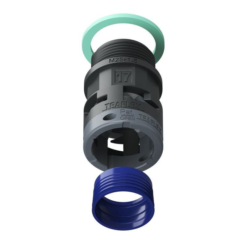 Raccordo Nero Ip68 Sm17 M25X1,5