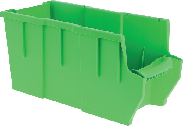 Cassetta portaminuterie compatta modulare verde per veicoli commerciali organizzazione efficiente componenti elettrici