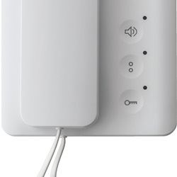 Citofono a cornetta X1 con 3 tasti soft-touch apertura porta, comando programmabile, regolazione suoneria, installazione a parete per sistemi residenziali e commerciali