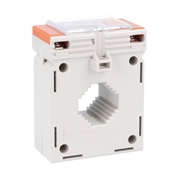 Trasformatore di corrente passante precisione 150/5A cavo Ø28mm per barre 30x10mm, 25x15mm, 20x20mm