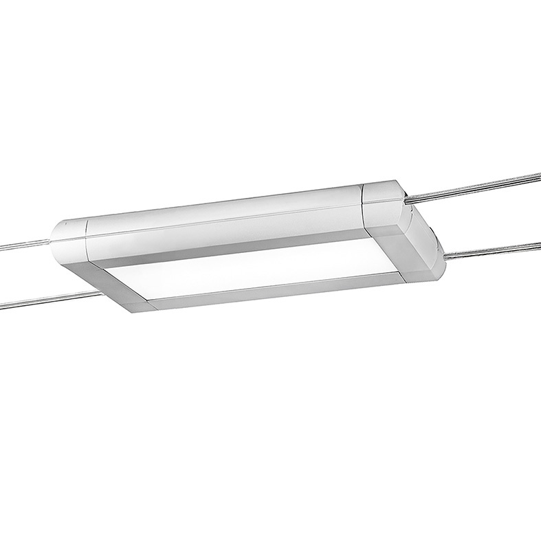 Sistema a tesata LED 20W interasse 160mm alluminio orientabile uso residenziale e commerciale
