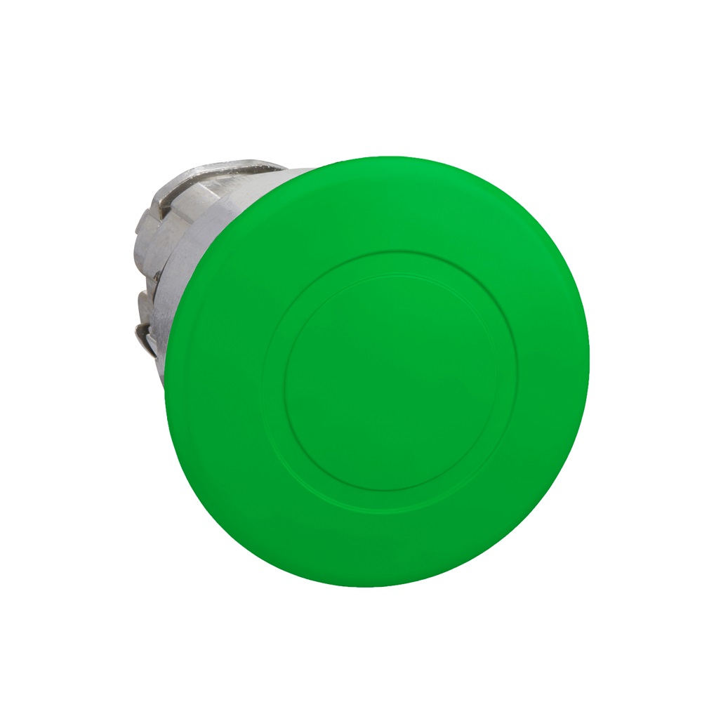 Testa pulsante triplo ø22 verde filo/rosso sporgente/verde filo con marcatura