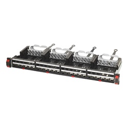 Patch panel BTNET 48 porte RJ45 CAT6 4 cassetti estraibili alta densità montaggio 19