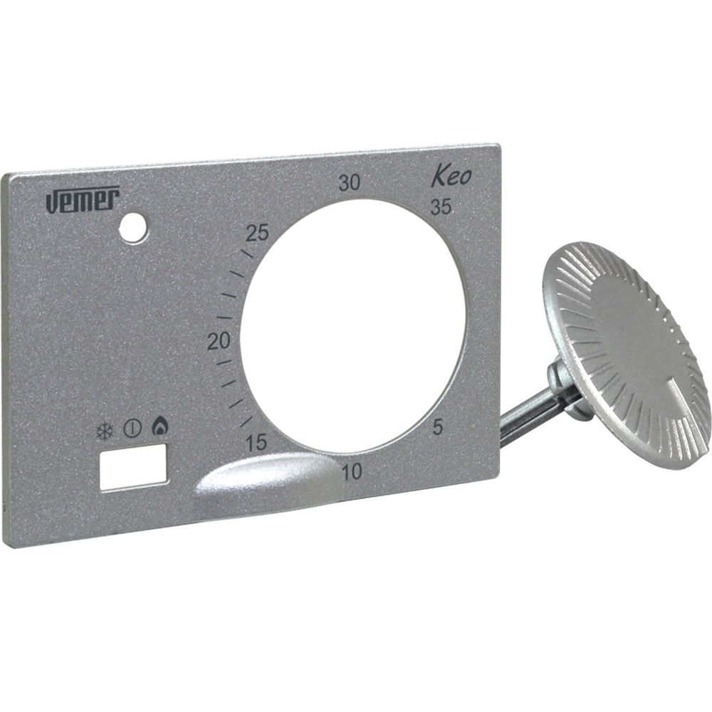 Frontalino argento verniciato per Keo-B modello KEO13 senza pulsante
