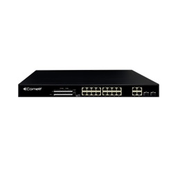 Serie Advance - Switch PoE 16 porte + 4 combo + 2 slot SFP, gigabit, compatibile sistema ViP