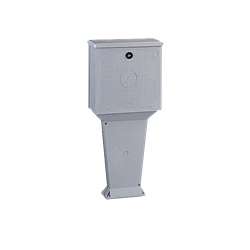 Armadio vetroresina Serie CVA 1 vano 462x455x220 mm con serratura cremonese IP44 IK10 uso esterno