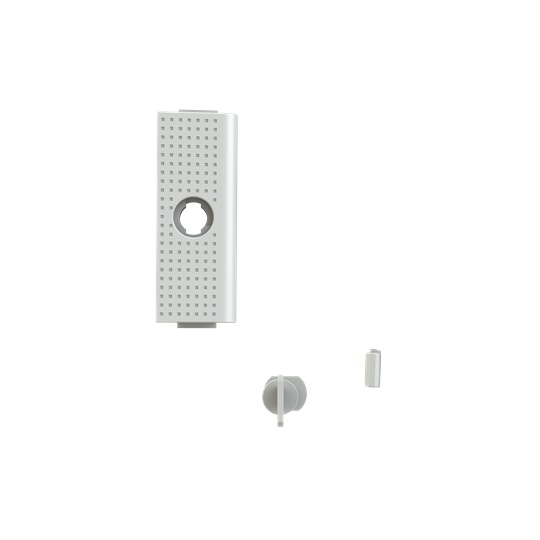 Serratura con chiave Mistral41W bianca per porte in plastica, sicurezza quadri elettrici