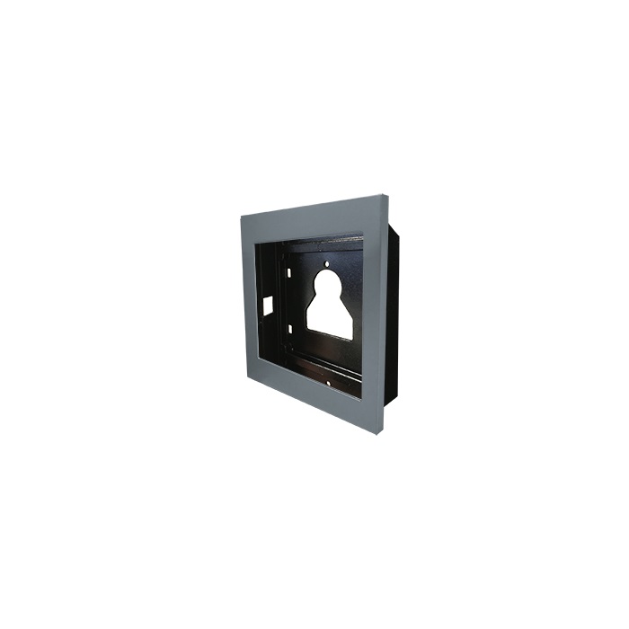 Serie Ultra - Telaio da incasso 1 modulo, alluminio silver RAL9006, anti-UV, affiancabile, 125.5x136x35mm