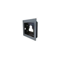 Serie Ultra - Telaio da incasso 1 modulo, alluminio silver RAL9006, anti-UV, affiancabile, 125.5x136x35mm