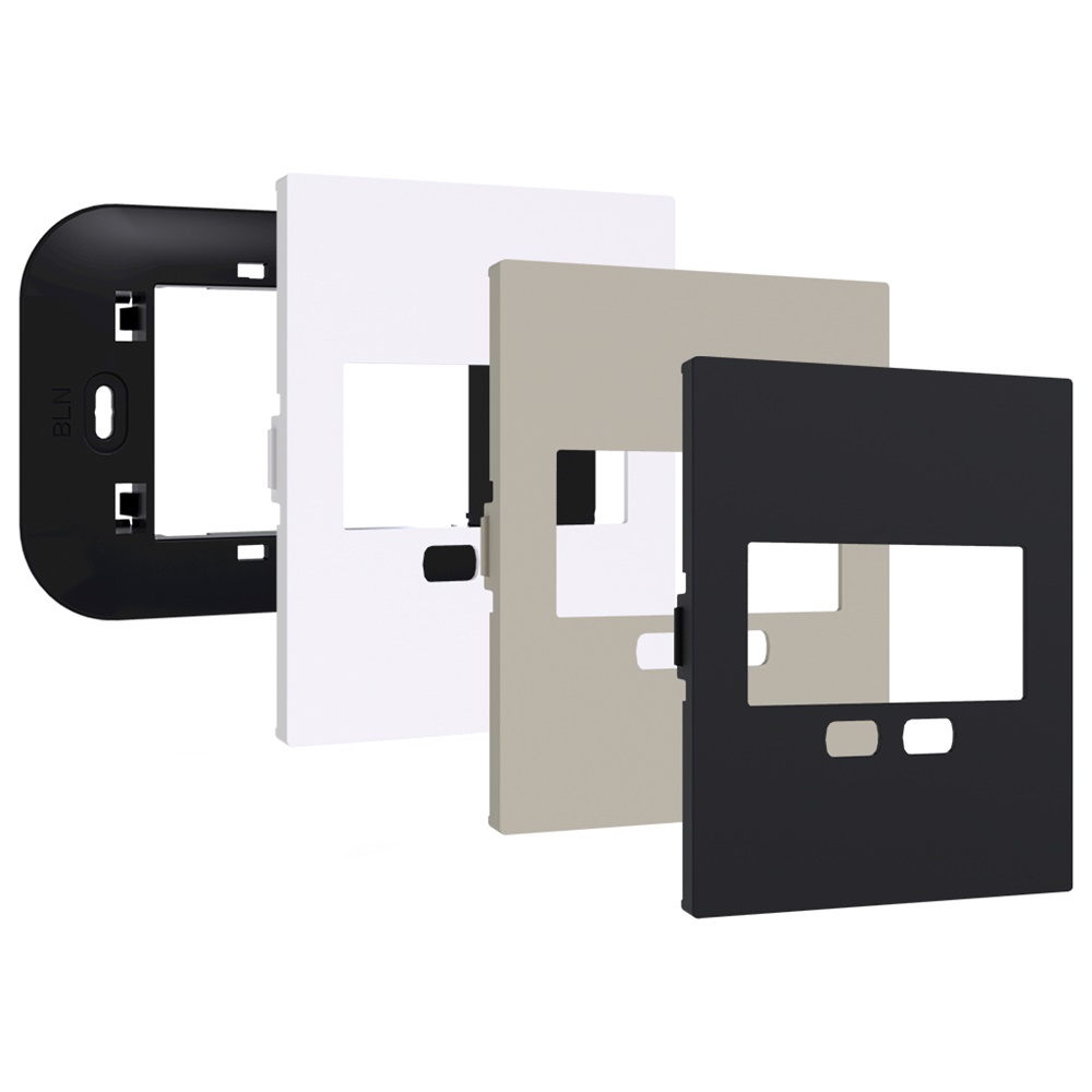 Kit montaggio cronotermostato Keo LCD placche Bticino Living NOW bianco nero sabbia