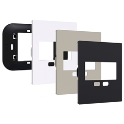 Kit montaggio cronotermostato Keo LCD placche Bticino Living NOW bianco nero sabbia