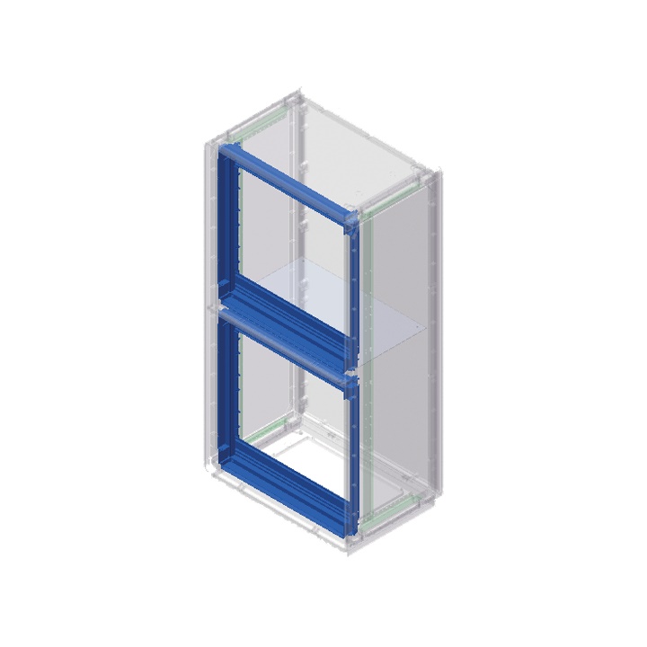 Telaio supporto pannelli Serie GRAFI 7 altezza vano 1340 mm termoplastico grigio RAL 7035