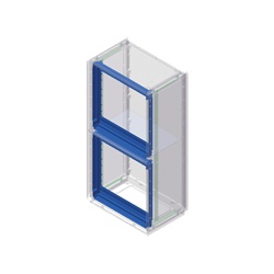 Telaio supporto pannelli Serie GRAFI 7 altezza vano 1340 mm termoplastico grigio RAL 7035