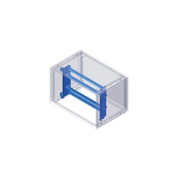 Cestello supporto apparecchiature modulari acciaio altezza vano 1340 mm per quadro elettrico Serie GRAFI 7