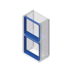 Telaio supporto pannelli serie GRAFI 9 altezza vano 1340 mm termoplastico grigio RAL 7035