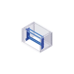 Cestello supporto apparecchiature modulari acciaio altezza vano 1340 mm per quadri elettrici Serie GRAFI 9