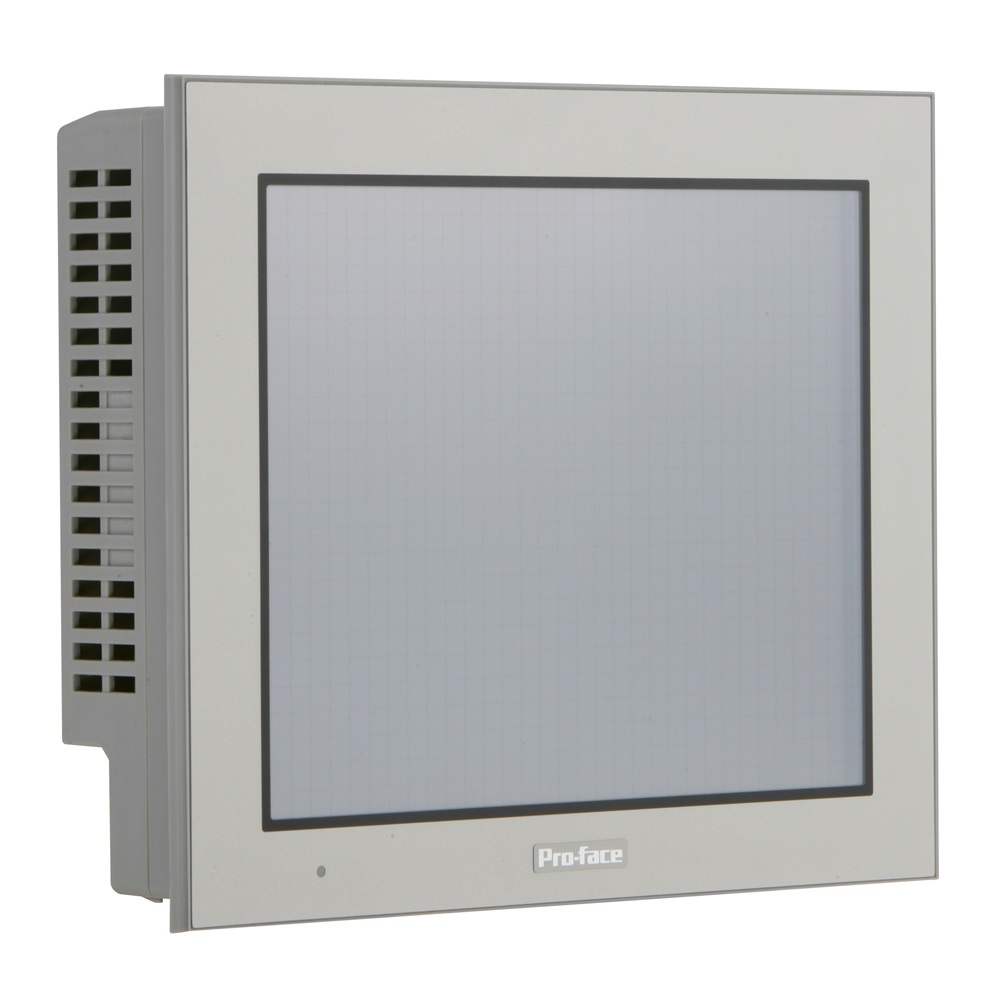 GP-4501T, 10.4 TFT, 65K colori, VGA (640 x 480), touchscreen resistivo, Ethernet x1, Seriali x2, SD Card I/F, USB 2.0 (Type-A x1, Mini-B x1), DC24V