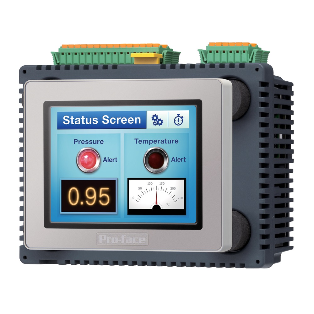 Touch PLC LT4000M 3.5 TFT (QVGA) con I/O Digitali (di tipo Source), COM (RJ45), Ethernet, USB A/mini-B, 24VDC
