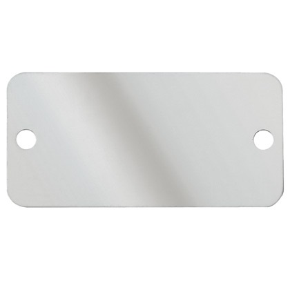 MARKER PLATE, TWO HOLES, 304 STAINL