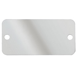 MARKER PLATE, TWO HOLES, 304 STAINL