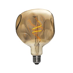Lampadina LED ambra dimmerabile E27 5W 2000K per illuminazione calda interni e uffici
