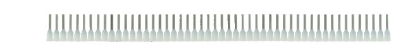 Capicorda bianco 0,5 mm² in rame stagnato con guaina polipropilene striscia 50 terminali per installazioni elettriche rapide