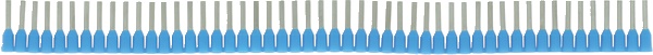 Tubetti terminali blu 0,75 mm² rame stagnato guaina polipropilene per impianti elettrici